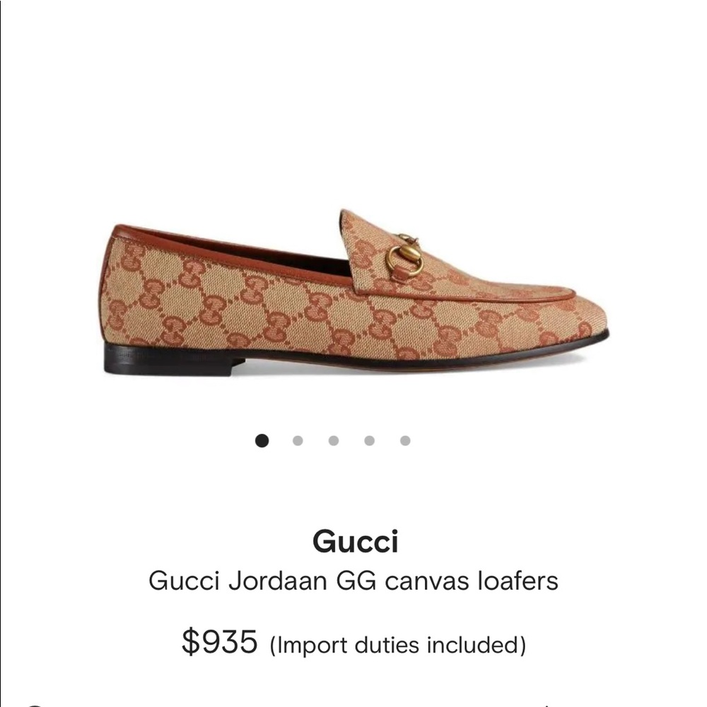 *SOLD* Gucci Jordaan GG Canvas Loafers 💕